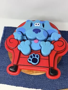 1998 Vintage Blues Clues Thinking Chair 3D Puzzle 10pc Plastic Tyco